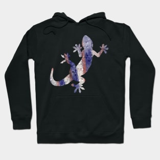 Red White Blue Mosaic Lizard Hoodie